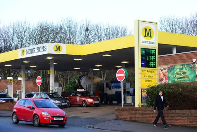 Petrol on sale at 99.9p at Morrisons on Dewsbury Road, Wakefield.