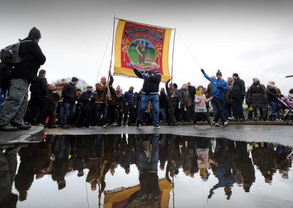 Marching to save  Kellingley Colliery, Knottingley. (Picture: Simon Hulme)