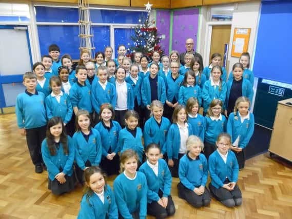 Oatlands School choir who are taking part in the  he annual Harrogate Christmas Concert at Harrogate International Centre.