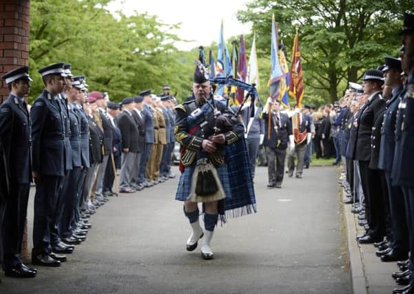 Hundreds turned out for the funeral of war veteran George Thompson
