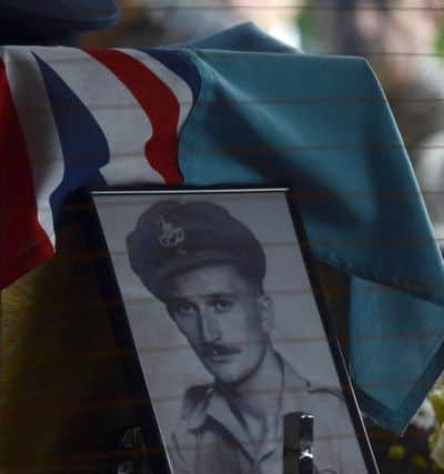 Hundreds turned out for the funeral of war veteran George Thompson