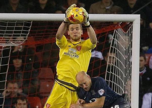 TO HAVE AND TO HOLD: Sheffield United goalkeeper George Long is enjoying an extended run in the side.