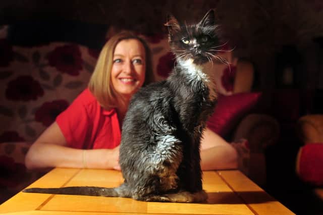 Tracey Anderson from Idle near Bradford has adopted Grace from White Cross vets in Guiseley