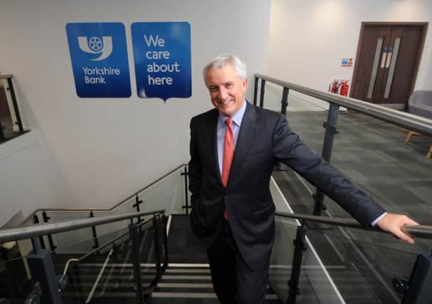 David Duffy the CEO for Yorkshire Bank, pictured their offices at Briggate, Leeds..14th December 2015 Picture by Simon Hulme