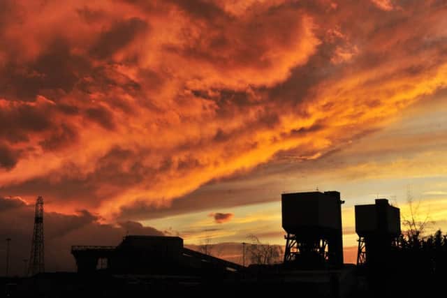 The sun sets over Kellingley Colliery on the eve of its closure.  (Picture: Bruce Rollinson)