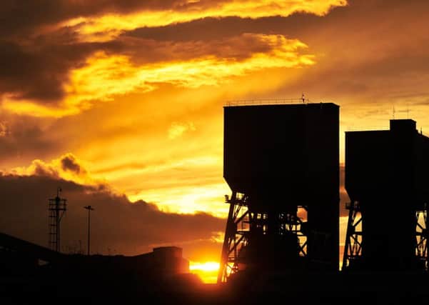 The sun sets over Kellingley Colliery on the eve of its closure.    Picture: Bruce Rollinson