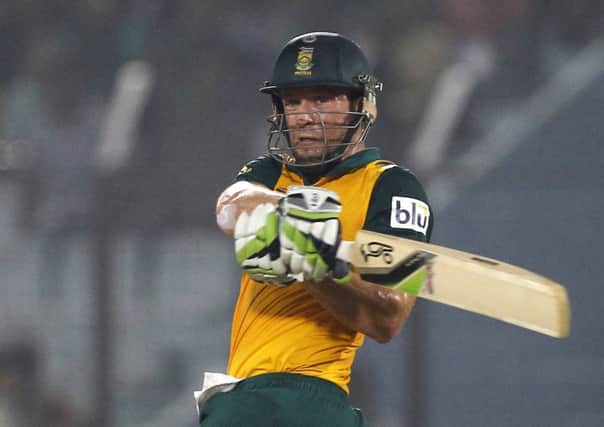 Yorkshire captain Andrew Gale believes swashbuckling players such as AB de Villiers would not only help attract big crowds if an English Premier League were created but would also help Englands T20 players hone their skills at the format (Picture: AM Ahad/AP).
