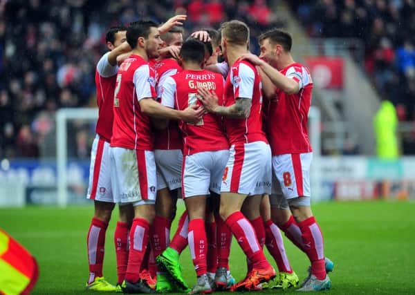 Will Rotherham United's players have anything to celebrate after playing Yorkshire rivals Hull City this weekend?  Picture: Tony Johnson