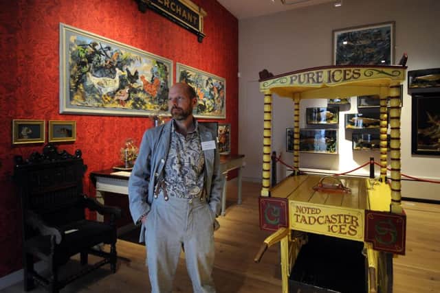 York Art Gallery opens.. Artist Mark Hearld pictured in the gallery...SH10014195c.22nd July 2015 ..Picture by Simon Hulme