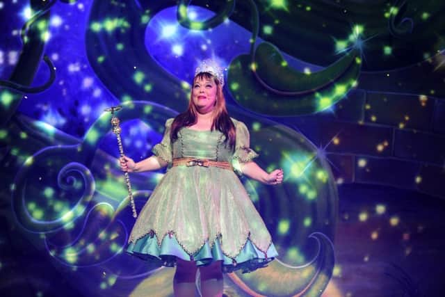 Lisa Riley who plays The Spirit of the Beans in Jack and the Beanstalk.