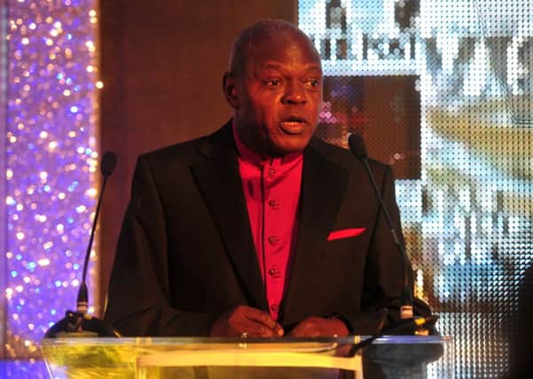Archbishop Dr John Sentamu at the Yorkshire Post Excellence in Business awards earlier this year