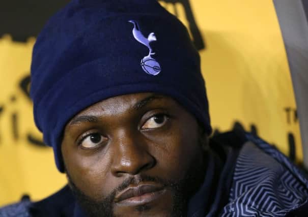 File photo dated 28-01-2015 of Tottenham Hotspur's Emmanuel Adebayor. PRESS ASSOCIATION Photo. Issue date: Tuesday May 5, 2015. Tottenham striker Emmanuel Adebayor has given a lengthy insight into the complicated personal life that has at times overshadowed his career. See PA story SOCCER Adebayor. Photo credit should read Mike Egerton/PA Wire.