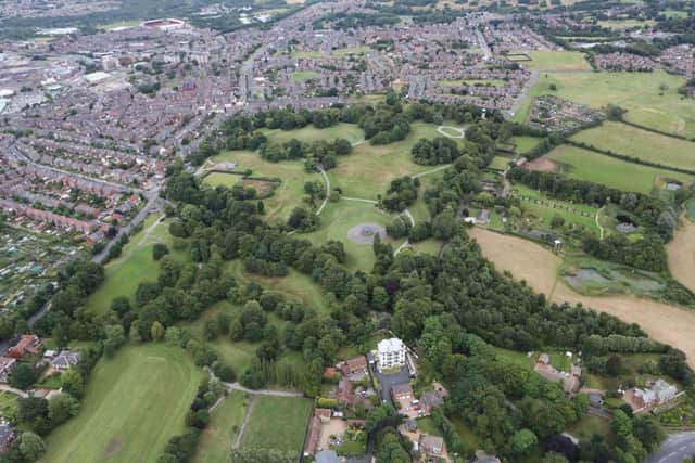 Picture shows an aerial view of Locke park in Barnsley.
 (Picture: Rossparry.co.uk/Ian Hinchliffe)