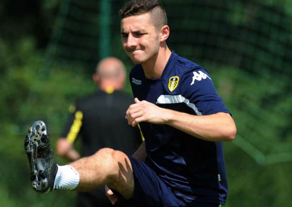 Leeds United's Lewie Coyle is keeping in shape in readiness for a first-team call.