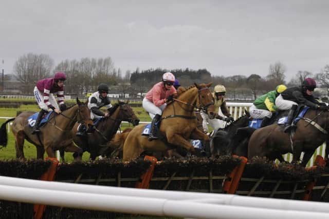 Racing at Wetherby on Boxing Day.  (121226M2g)