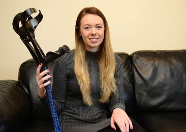 Leah Washington from Barnsley lost a leg in an horrific accident at Alton Towers earlier this year. Picture: Scott Merrylees