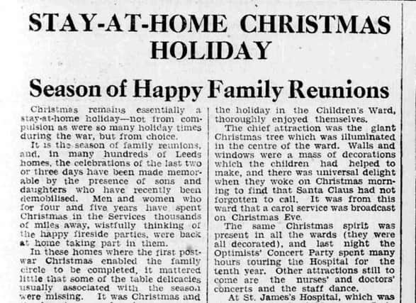 How we reported Christmas 1945