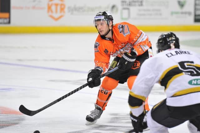 HE'S BACK: Jonathan Phillips returned to the line-up for Sheffield Steelers' 2-1 win over Nottingham on Boxing Day.