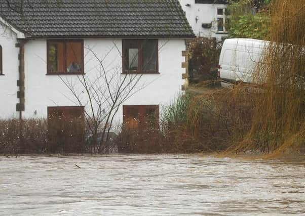 NADV 1512264AM12 Floods. River Nidd Knaresborough. (1512264AM12)