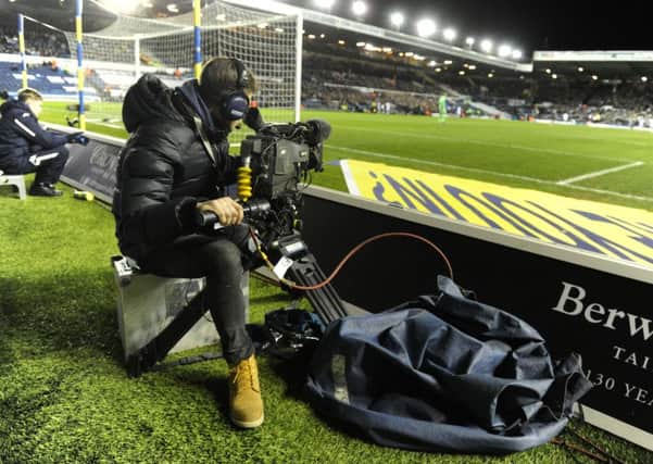 Sky Sports TV camera at Elland Road for last night's 
Leeds United v Derby County game. (Picture: Bruce Rollinson)