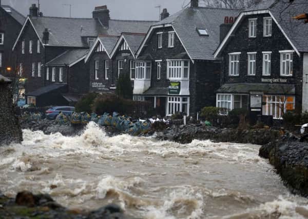A view of the Ulls Water in Glenridding, Ullswater, Cumbria, as Storm Frank battered the UK on its way towards flood-hit areas.  (Picture: Owen Humphreys/PA Wire)
