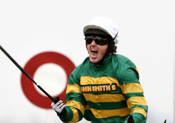 AP McCoy's reaction after winning the 2010 Grand National