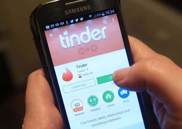 The number of alleged crimes potentially involving people's use of dating apps Tinder and Grindr increased more than sevenfold in two years
