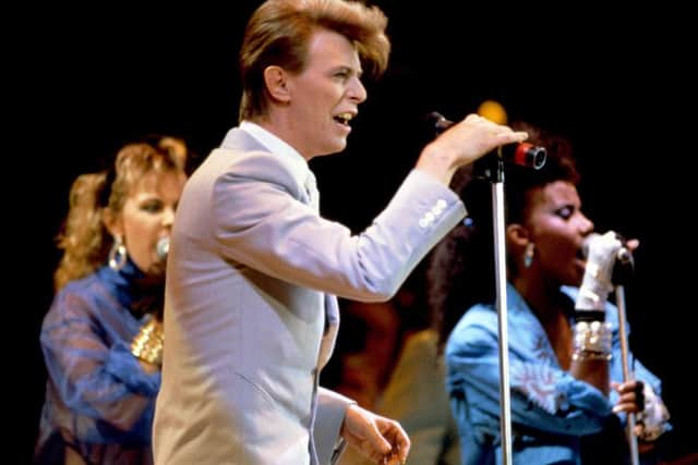 Picture of David Bowie performing at Live Aid, as Bowie has died following an 18-month battle with cancer. (PA Wire)
