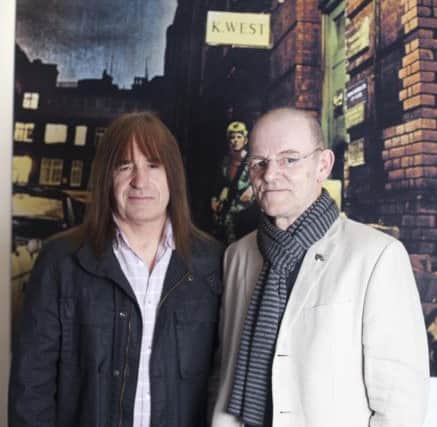 Driffield-born drummer Mick 'Woody Woodmansey (right) who was part of David Bowie's Spiders From Mars with fellow bandmate, the late Trevor Bolder.