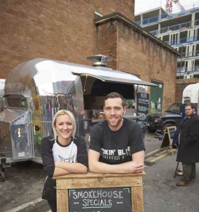 Kate Starkey and Morgan Boyle, owners of Smokin' Blues street food cafe.