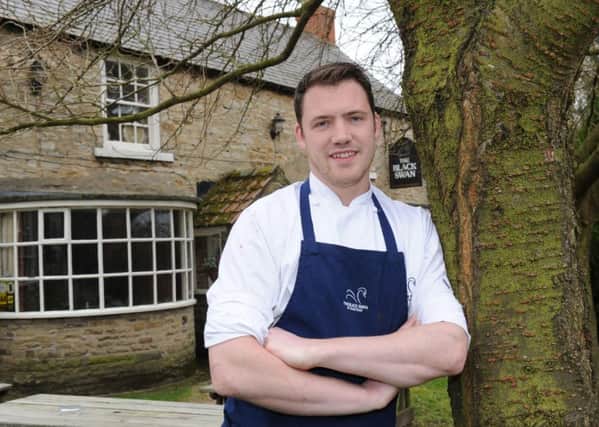 Chef Tommy Banks outside  The  Black Swan at Oldstead. Picture by Gary Longbottom