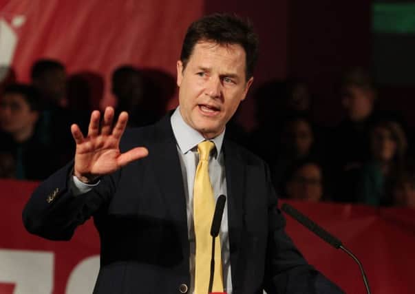 Nick Clegg is chairing a commission on inequality in the education system. Photo Steve Parsons/PA Wire