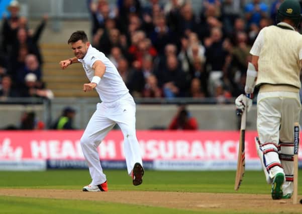 PASSION: England's James Anderson.