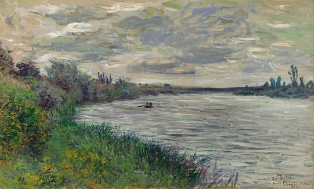 Masterpiece: Claude Monets The Seine near Vetheuil, painted in 1878, has now reached a value of Â£4.65m. It is being exhibited by the Stern Pissarro Gallery.