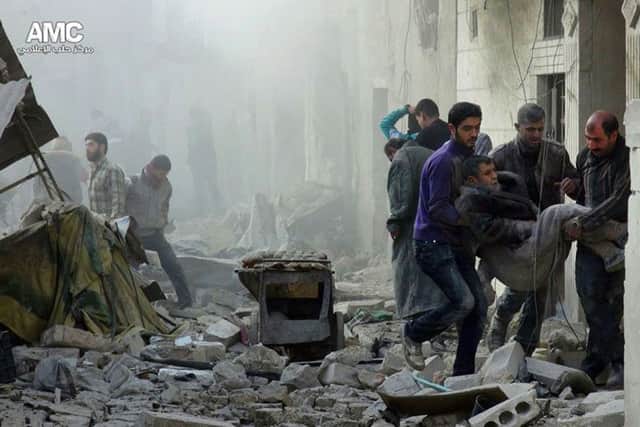 An image of war-torn Syria. (Picture: AP Photo/Aleppo Media Center, AMC)