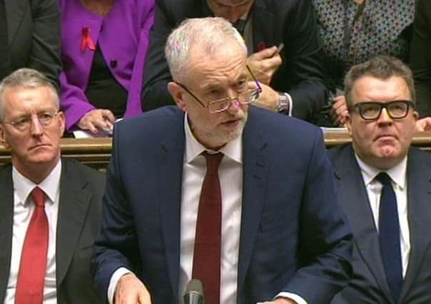 Jeremy Corbyn at Prime Minister's Questions.