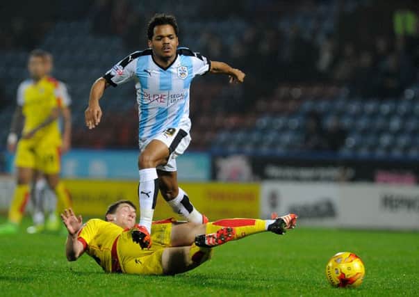DUANE HOLMES: Needs to replicate his displays in training during actual matches, says Huddersfield Town manager David Wagner.