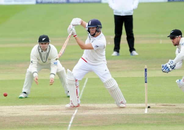 ON THE EDGE: Yorkshire's 
Gary Ballance, seen in action against New Zealand at Headingley last year, could be in line for a return to the England side in Johannesxburg on Thursday. Picture: Steve Riding.