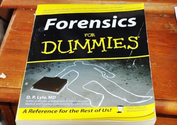 A Forensic for Dummies book, recovered from various addresses after the Hatton Garden Safe Deposit Company raid.