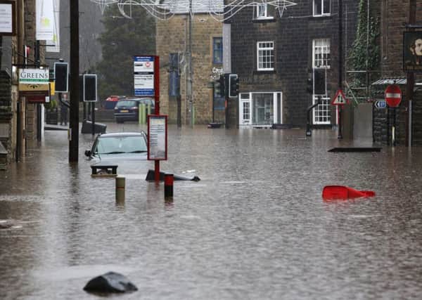 Hebden Bridge was among the areas hit by flooding