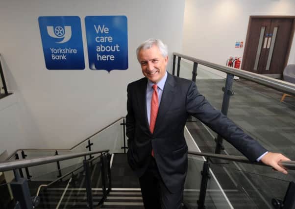 David Duffy the CEO for Yorkshire Bank, pictured their offices at Briggate, Leeds..14th December 2015 Picture by Simon Hulme