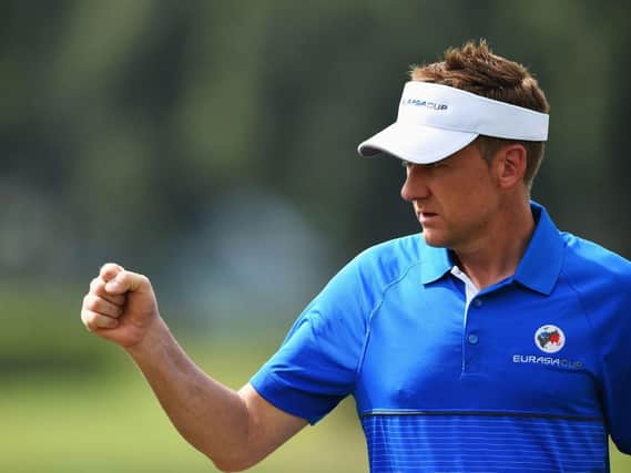 Sheffield's Danny Willett will be paired with Ryder Cup star Ian Poulter, pictured, in Saturday's fourballs on day two of the EurAsia Cup (Picture: Getty Images).
