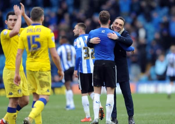 Carlos Carvalhal at the final whistle. Picture: Simon Hulme