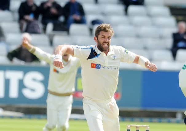 DELIGHTED: Yorkshire's 
Liam Plunkett.