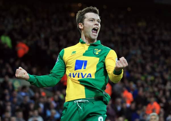 Norwich City's Jonny Howson celebrates scoring.
