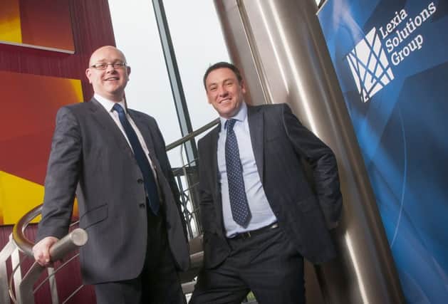 (Left to right) Steven McGawn (Lloyds Bank) and Jason Davy (Lexia Solutions Group)