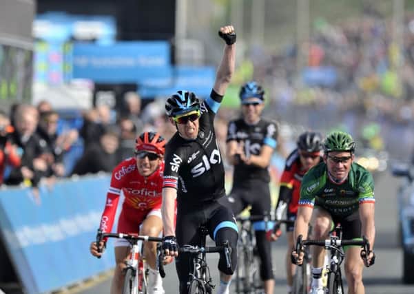 Lars Petter Nordhaug (Team Sky) wins the opening stage of the Tour de Yorkshire in Scarborough in 2015. (Picture: Bruce Rollinson)