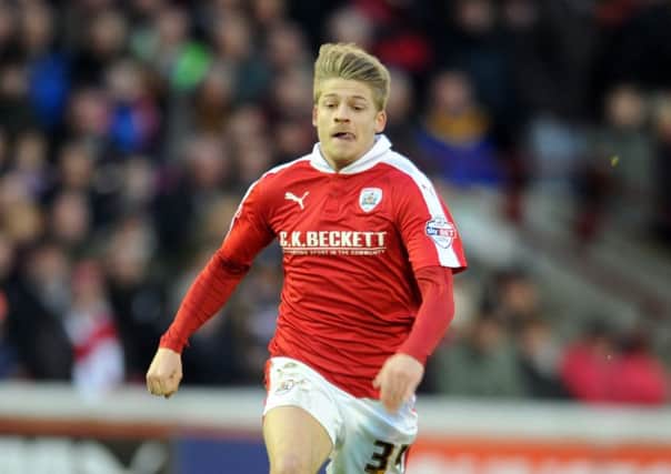 Lloyd Isgrove will remain with Barnsley on loan for the remainder of the campaign (Picture: Tony Johnson).