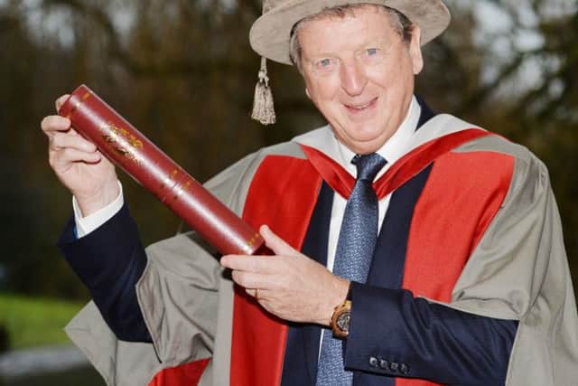 England manager Roy Hodgson after being awarded an honorary degree by the University of York