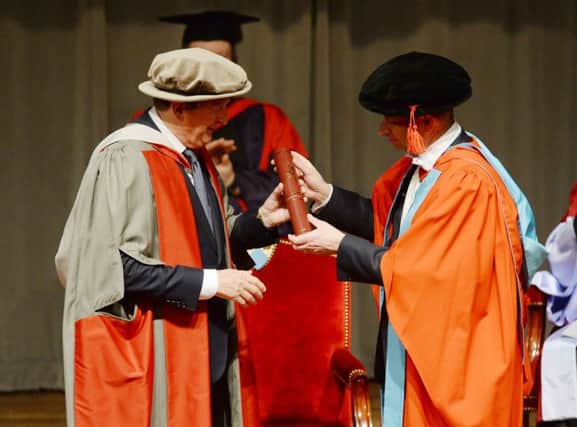 England manager Roy Hodgson after being awarded an honorary degree by the University of York